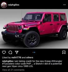 Check spelling or type a new query. Jeep Adds New Pink Color To Its Wrangler Lineup For A Limited Time Moparinsiders