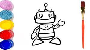 تعلم رسم روبوت للاطفال تعليم الرسم للاطفال drawing for kids robots drawing paper decorations