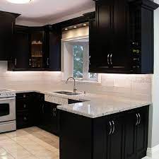 Check spelling or type a new query. Chestnut Grove On Instagram Slick Black Cabinets With Silver Handles Complemented By An Elegant Granit Modern Kitchen Design Kitchen Design Kitchen Interior