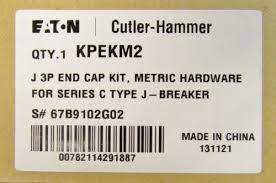 Eaton Cutler Hammer KPEKM2 J Breaker JD HJD Metric J 3P End Cap Kit  67B9102G02 – ASA College: Florida