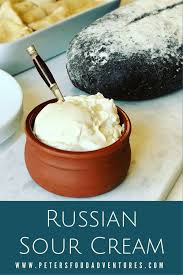 Homemade Sour Cream Easy To Make Authentic No Thickeners And Full Of Probiotics These Are Some Of T Homemade Sour Cream Sour Cream Recipes Russian Recipes