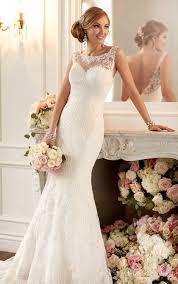 Low Illusion Back Wedding Dress From The Stella York Bridal Gown Collection Lace Back Wedding Dress Stella York Wedding Dress Bridal Dresses