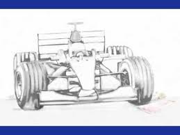 It is equipped with two wings (front and rear) plus an engine, which is located behind the driver. Drawing An F1 Car Wmv Youtube