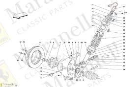 Lampredi v12 in a 1954 ferrari 375 plus. 062 Rear Suspension Shock Absorber And Brake Disc Parts Diagram For Ferrari 456 Mgt Mgta Maranello Classic Parts