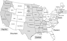 Time Zone Map Pst Us Time Zones Chart Current Us Time Zone