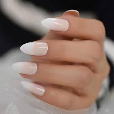 Maybe you would like to learn more about one of these? Buy Echiq French Ombre Press On Nail Set White Beige Gradient False Nails Almond Shape Manicure Tips Online At Low Prices In India Amazon In