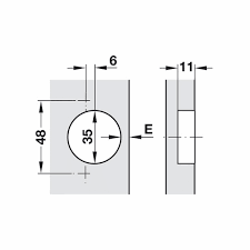 salice c2rba99 hinge thick door 94d