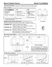 catalog diesel fuel purification turbine series 75