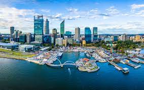 Download Wallpapers Perth 4k Elizabeth Quay Skyscrapers Business Center Modern Architecture Bay Yachts Australia Besthqwallpapers Com Wallpaper Perth Perth Travel Perth