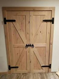 30 In X 84 In 2 Panel Barn Solid Core Unfinished Knotty Alder Interior Door Slab Double Door On Hinges Evo8interior Indoor Barn Doors