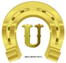 Alphabets By Monica Michielin Alfabeto Ferradura De Cavalo Dourado Em Png Golden Horseshoe Alphabet Png Golden Horseshoe Alphabet Horseshoe