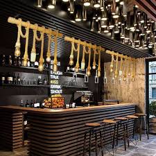 Customizable Rustic Rope Pendant Lighting Fixture Rustic Rope Etsy In 2020 Cafe Interior Design Bar Design Restaurant Home Bar Designs