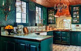 Maybe you would like to learn more about one of these? Dark Green Kitchen With Copper Ceiling Accents Los Angeles 1600x1018 Roomporn
