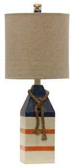 Stylecraft Nautical Table Lamp With White Hardback Fabric Shade And Rope Accent Your Home Decor With This Beach Sty Nautical Table Fabric Shades Nautical Lamps