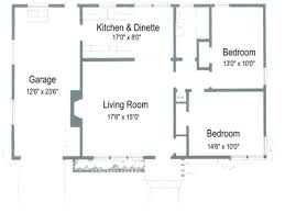 Simple Two Bedroom 900 Sq Ft House Plan Dimensions Bedroom House Plans With Open Floor Plan 2 Bedroom House Plans Small House Plans Small House Floor Plans