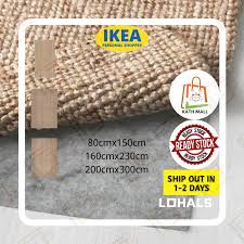 Crafted with natural jute in neutral tones that bring a sense of calm to any space. Ikea Lohals Rug Flatwoven Natural I Ambal