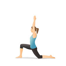 Yoga Pose Crescent Lunge On The Knee Aṅjaneyasana