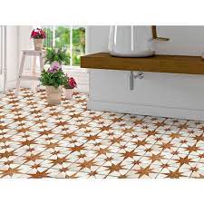 Shop online today to discover the best range of floor tiles in the uk, with free delivery on orders over £300. Scintilla Paprika Orange Star Pattern 45cm X 45cm Wall Floor Tile
