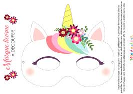 Masque De Licorne Imprimer Avec Masque De Licorne A Imprimer Et Coloriage Imprim Invitations Licornes Fetes D Anniversaire De Licorne Deco Anniversaire Licorne