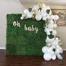 Fun And Luxury Tropical Theme Bridal Shower Or Baby Shower Party Green Baby Shower Baby Shower Balloons Boy Baby Shower Themes