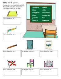 Classroom Objects Worksheets Printable Spanish Spanish Classroom Objects Spanish Worksheets Spanish Classroom