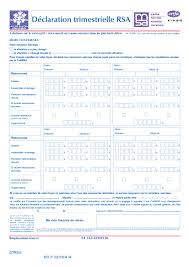 Le statut d'auto entrepreneur offre l'avantage d'avoir une comptabilité simplifiée. Declaration Trimestrielle Rsa Formulaire Cerfa Documentissime
