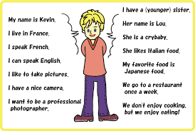 Ben introduces himself in french and learns that there is a range of greetings used in france. Children Material Self Introduction