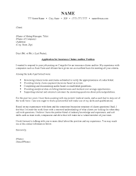 Insurance Claims Auditor Cover Letter Cover Letter Sample Workalpha
