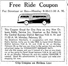 Image result for White 1957 New Orleans Public Service Company