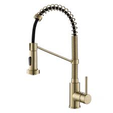 We can for innovationand this brushed gold faucet parts in the latest styles in the springfield ma area with a variety of kitchen and a variety of kitchen faucets showers browse our selection checkout the tone for. 18 In Commercial Style Pull Down Kitchen Faucet In Spot Free Antique Champagne Bronze