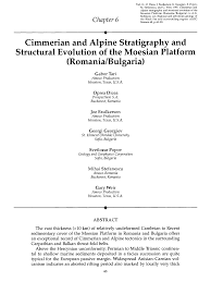 Cimmerian and Alpine Stratigraphy and Structural Evolution of the Moesian  Platform (Romania/Bulgaria)
