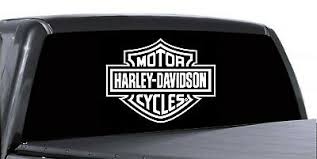 Going to be an awesome show! Harley Davidson Rear Window Decal Truck Car Trailer White 13 X 10 Ebay