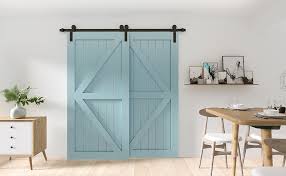 10 best door track kits of april 2021. Winsoon 5ft Single Track Bypass Sliding Barn Door Hardware Kit For Double Doors Easy Mount Low Ceiling Slide Quietly And Smoothly Heavy Duty Tools Home Improvement Building Supplies