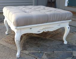French Linen Tufted Coffe Table Ottoman French Country Coffee Table Country Coffee Table Ottoman Coffee Table