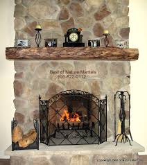 The best rustic fireplace mantels begin with a backdrop brimming with primitive character, and what could be more basic and backwoods than fieldstone? Mantle Ideas Rustic Fireplace Mantels Rustic Mantle Rustic Mantel