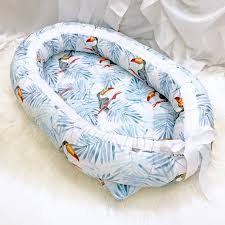Toucan Nursery Nest Tropical Baby Nest Palm Leaves Co Sleeper Botanical Nursery Bedding Tropical Crib Bedding Botanic Co Sleeper Baby Co Sleeper Baby Nest