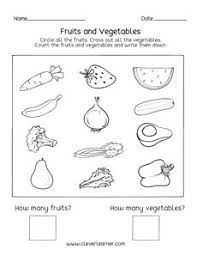 preschool worksheets on fruits and vegetables homework nursery 