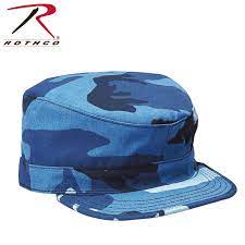 Rothco Camo Fatigue Caps Blue Camo Rothco Blue Camouflage
