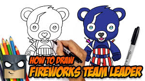 How To Draw Fortnite Fireworks Team Leader Step By Step Myhobbyclass Com