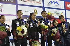 لفت اللاعب المصري أحمد الجندي الأنظار في بطولة العالم الأخيرة للخماسي الحديث، بعد اجتيازه لكافة الموانع في الألعاب المختلفة وحصوله على الميدالية البرونزية ليتأهل مباشرة إلى أولمبياد طوكيو في يوليو القادم. ØµÙˆØ± Ù…ØµØ± ØªØ­ØµØ¯ Ø§Ù„Ù…Ø±ÙƒØ² Ø§Ù„Ø£ÙˆÙ„ ÙˆØ§Ù„Ø«Ø§Ù†ÙŠ ÙÙŠ Ø§Ù„Ø²ÙˆØ¬ÙŠ Ø§Ù„Ù…Ø®ØªÙ„Ø· Ø¨ÙƒØ£Ø³ Ø§Ù„Ø¹Ø§Ù„Ù… Ù„Ù„Ø®Ù…Ø§Ø³ÙŠ Ø§Ù„Ø­Ø¯ÙŠØ« Ø¨Ø·ÙˆÙ„Ø§Øª