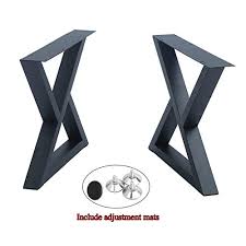 This metal pedestal is for round or square table tops. Mbqq 2 Pcs Furniture Legs Rustic Decory Triangle Shape Table Legs Heavy Duty Metal Desk Legs Dining Table Legs Industrial Modern Diy Iron Bench Legs H15 7 Xw17 7 Buy Online In Jamaica At Jamaica Desertcart Com Productid 146385840