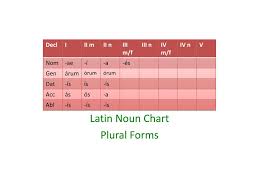 Ppt Latin Noun Chart Plural Forms Powerpoint Presentation