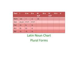 ppt latin noun chart plural forms powerpoint presentation