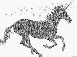 Gambar Unicorn Unicorn Hitam Tanduk Unicorn Dongeng Sosok Hewan Kuda Surai Seni Garis Png Klipartz