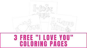 The spruce / kelly miller halloween coloring pages can be fun for younger kids, older kids, and even adults. 3 Free I Love You Coloring Pages Freebie Finding Mom