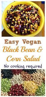 Simple Black Bean Salad Recipe Plant Based Diet Recipes Raw Food Recipes Healthy Vegan Snacks