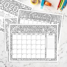 2020 Coloring Calendar Sarah Renae Clark Coloring Book Artist And Designer Coloring Calendar Coloring Books Coloring Pages