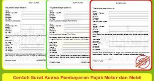 Maksudnya, pembayaran dilakukan oleh orang yang. 4 Contoh Surat Kuasa Pembayaran Pajak Motor Dan Mobil Word