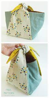 Diy Tied Handle Handbag Free Sewing Patterns Fabric Art Diy Patchwork Bags Bag Pattern Fabric Sewing Patterns