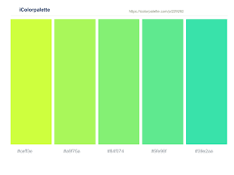 If you haven't thought about using grayish green paint in your home, consider it now! Green Yellow Green Yellow Sulu Pastel Green Turquoise Color Scheme Icolorpalette